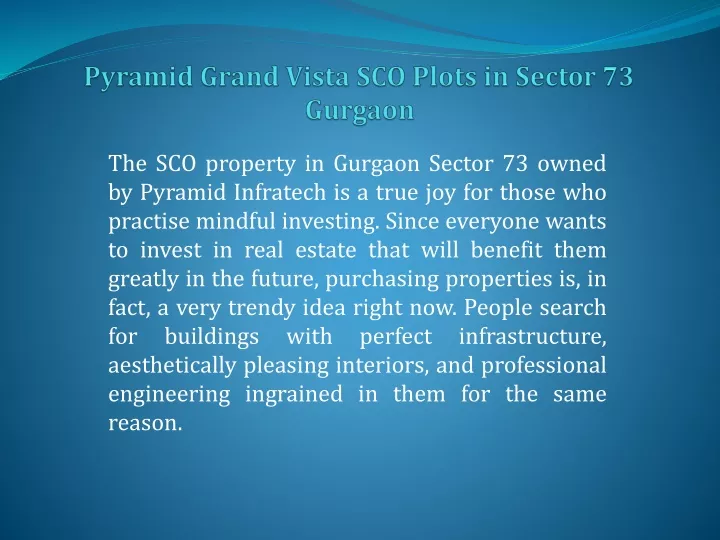 pyramid grand vista sco plots in sector 73 gurgaon