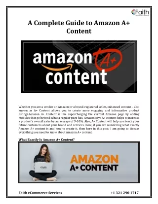 a complete guide to amazon a content