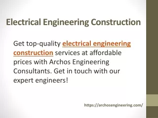 Electrical Engineering Construction