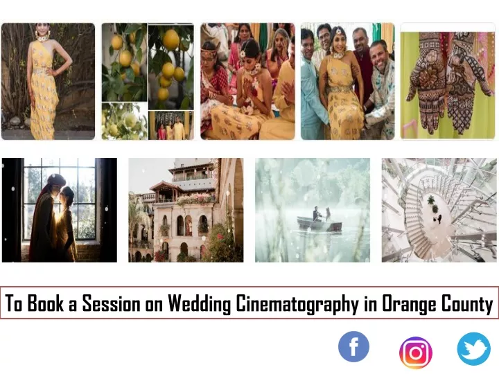to book a session on wedding cinematography