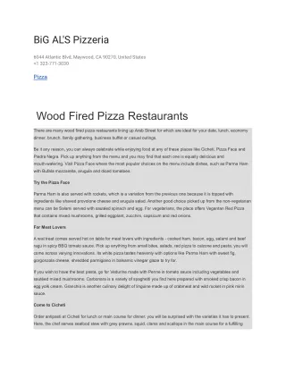 big al s pizzeria