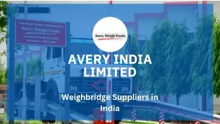 Leading Weighbridge Suppliers in India | Avery Weigh-Tronix