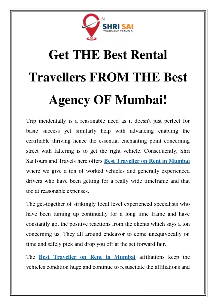 get the best rental