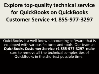 Explore top-quality technical service for QuickBooks on QuickBooks