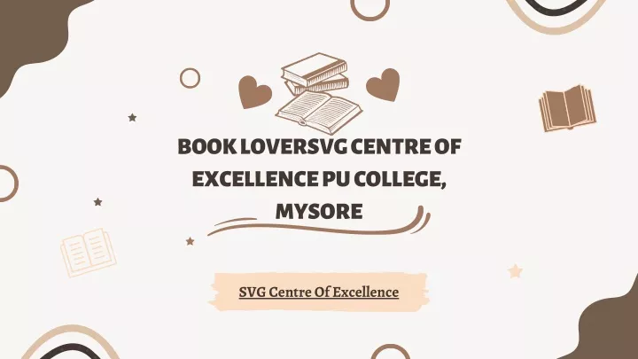 book loversvg centre of excellence pu college