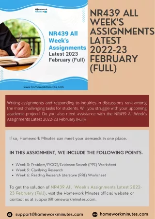 NR439 All Week's Assignments Latest 2022-23 February (Full)