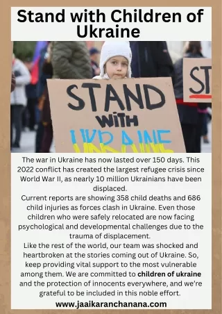 Stand with Children of Ukraine