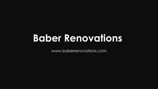 Baber Renovations Professional Services
