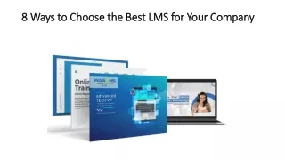 8 ways to choose the best lms for your company