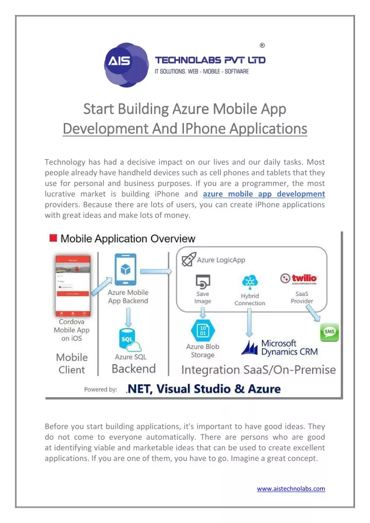 start building azure mobile app start building