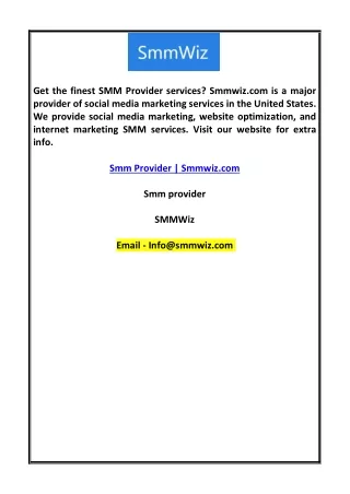 Smm provider