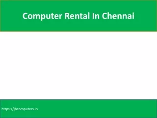 Computer Rental In Chennai