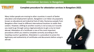 attestation services in bangalore