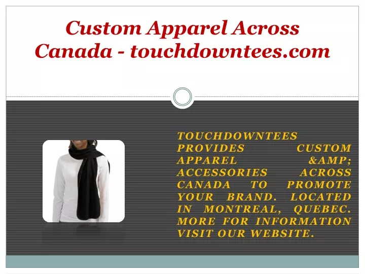 custom apparel across canada touchdowntees com