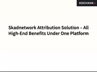 Skadnetwork Attribution Solution – All High-End Benefits Under One Platform