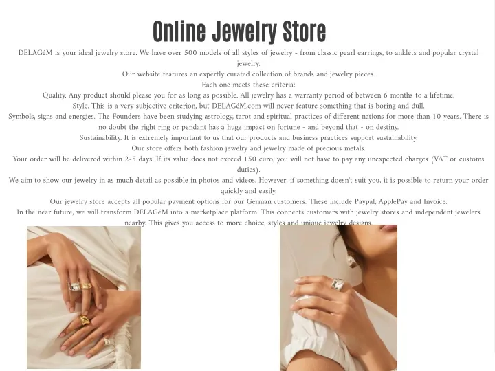 PPT - Online Jewelry Store PowerPoint Presentation, free download - ID ...