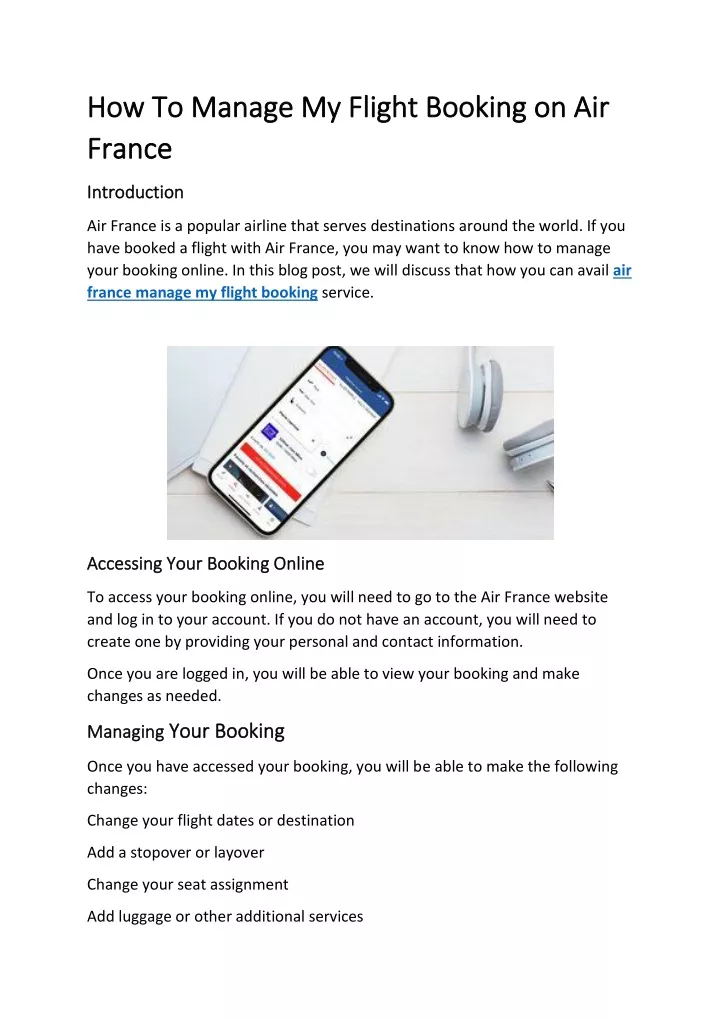 ppt-how-to-manage-my-flight-booking-on-air-france-powerpoint