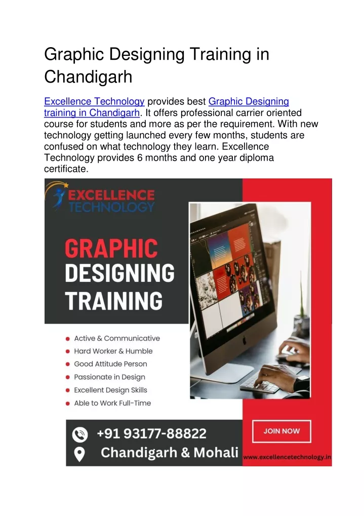 graphic designing training in chandigarh