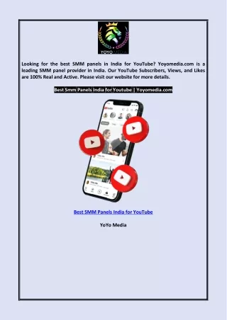 looking for the best smm panels in india