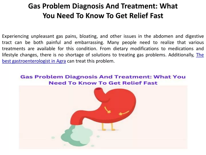 gas problem diagnosis and treatment what you need