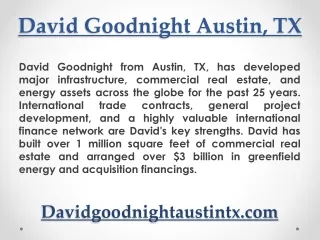 David Goodnight From Austin, Texas