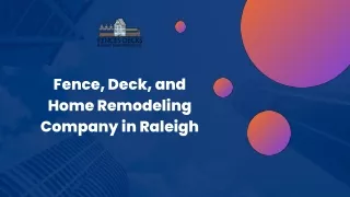 Trusted Fence Company And Deck Company In Raleigh