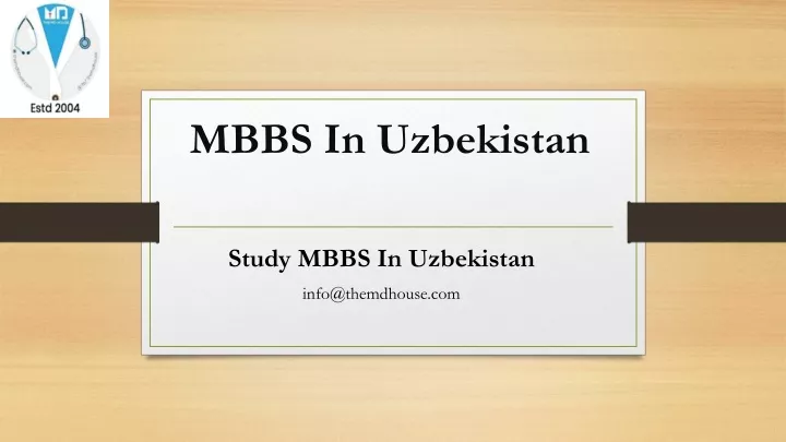 mbbs in uzbekistan