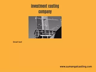 investment casting company