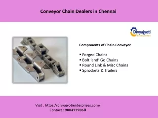conveyor chain dealers in chennai