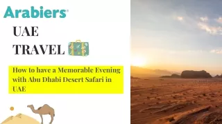 Everything You Need to Know About Abu Dhabi Desert Safari