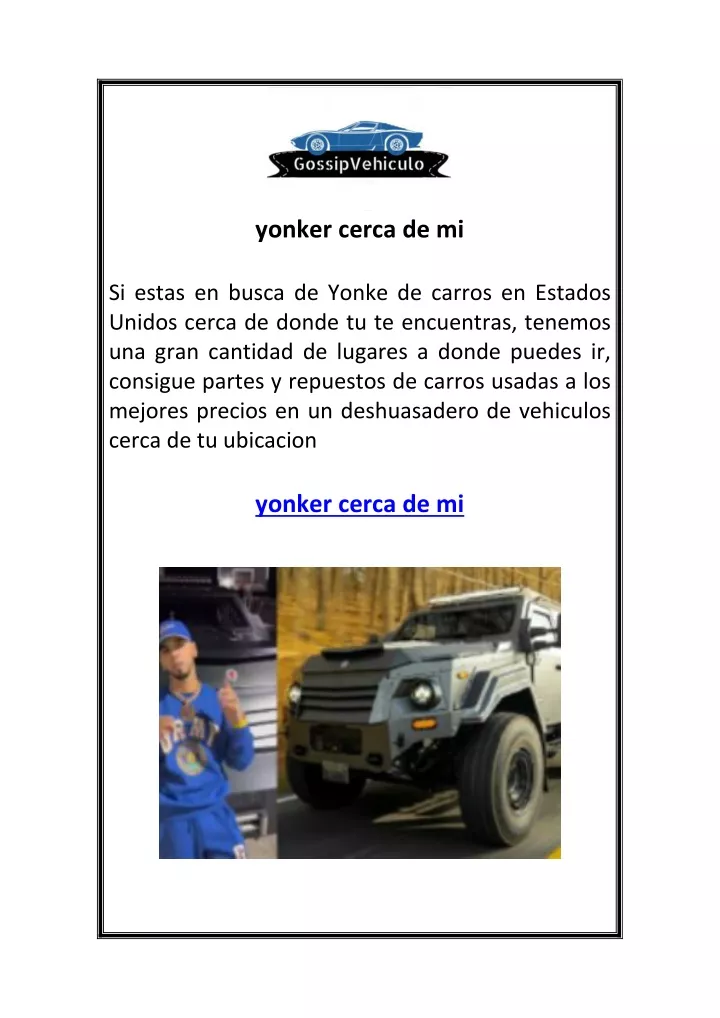 yonker cerca de mi