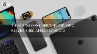 things to consider while buying refurbished apple
