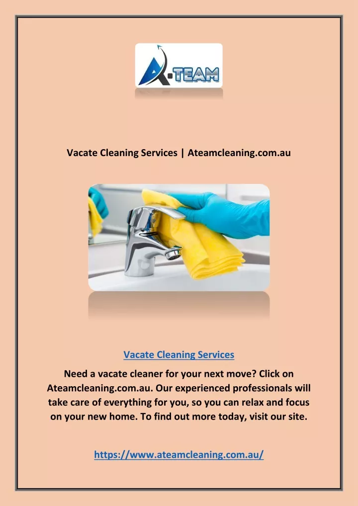 vacate cleaning services ateamcleaning com au