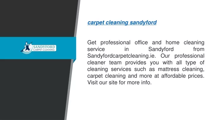 carpet cleaning sandyford get professional office