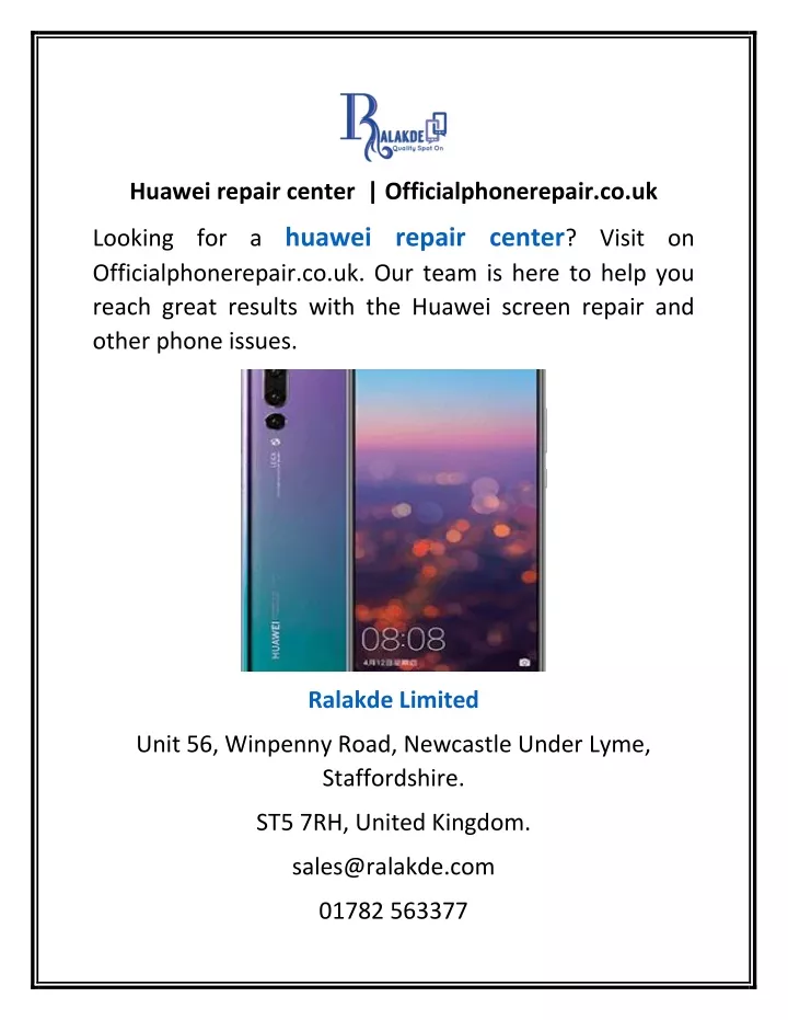 huawei repair center officialphonerepair co uk