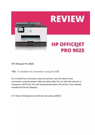 hp officejet pro 9025 title to establish
