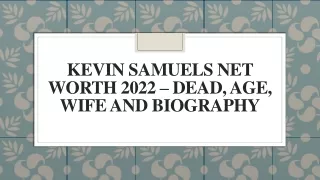 Kevin Samuels Net Worth 2022 – Dead, Age, Wife and Biography
