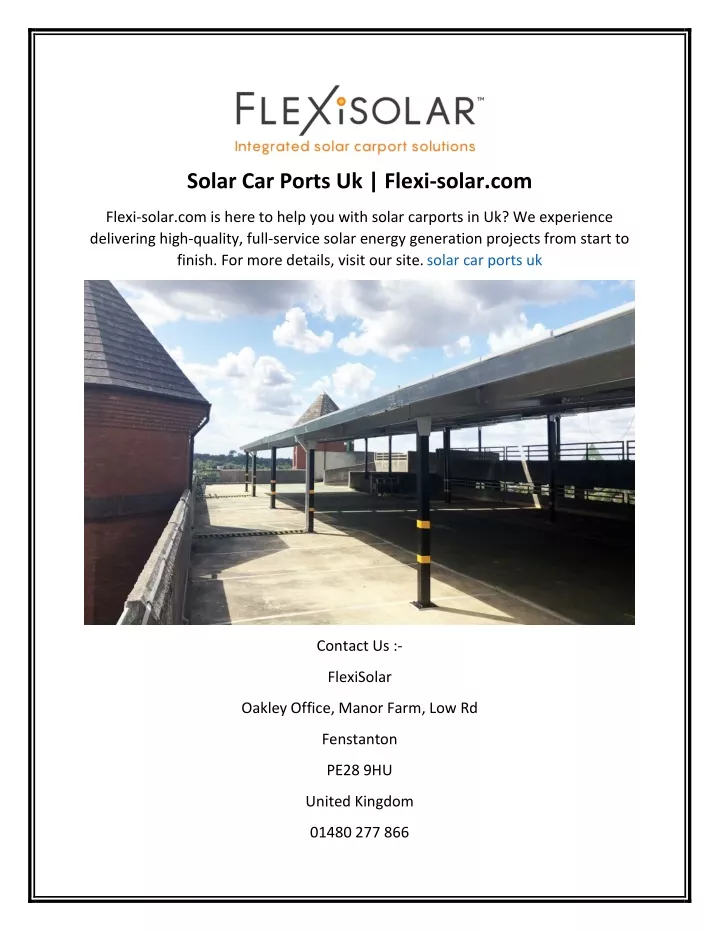 solar car ports uk flexi solar com