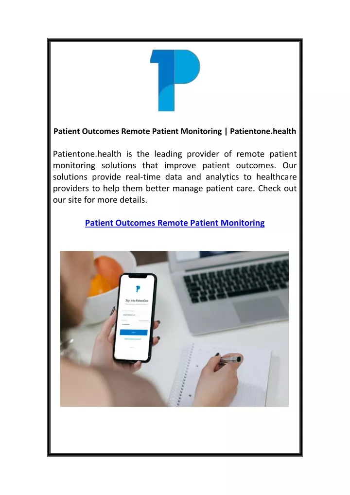 patient outcomes remote patient monitoring
