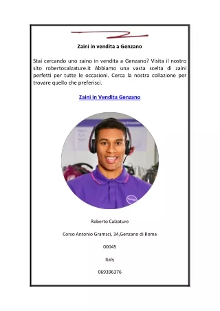 zaini in vendita a genzano