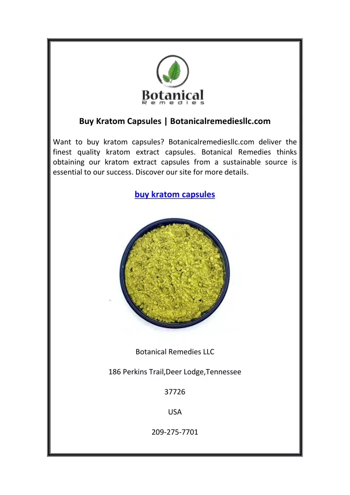 buy kratom capsules botanicalremediesllc com