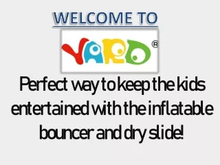 Perfect way to keep the kids entertained with the inflatable bouncer and dry