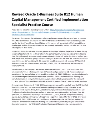 revised oracle e business suite r12 human capital