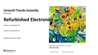 Refurbished Electronics April 2022