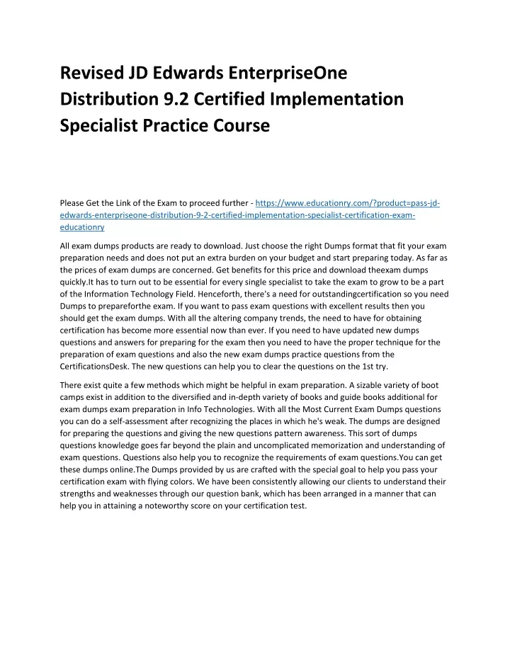 revised jd edwards enterpriseone distribution