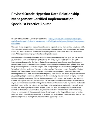 revised oracle hyperion data relationship