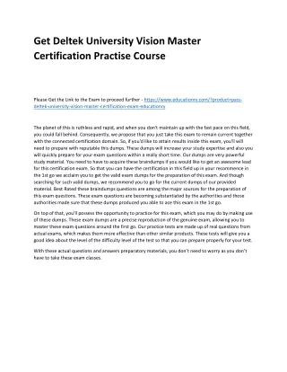 get deltek university vision master certification