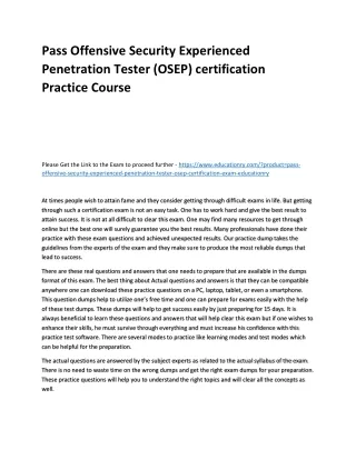 pass offensive security experienced penetration