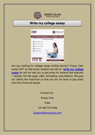 write my college essay