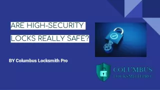 ARE HIGH-SECURITY LOCKS REALLY SAFE
